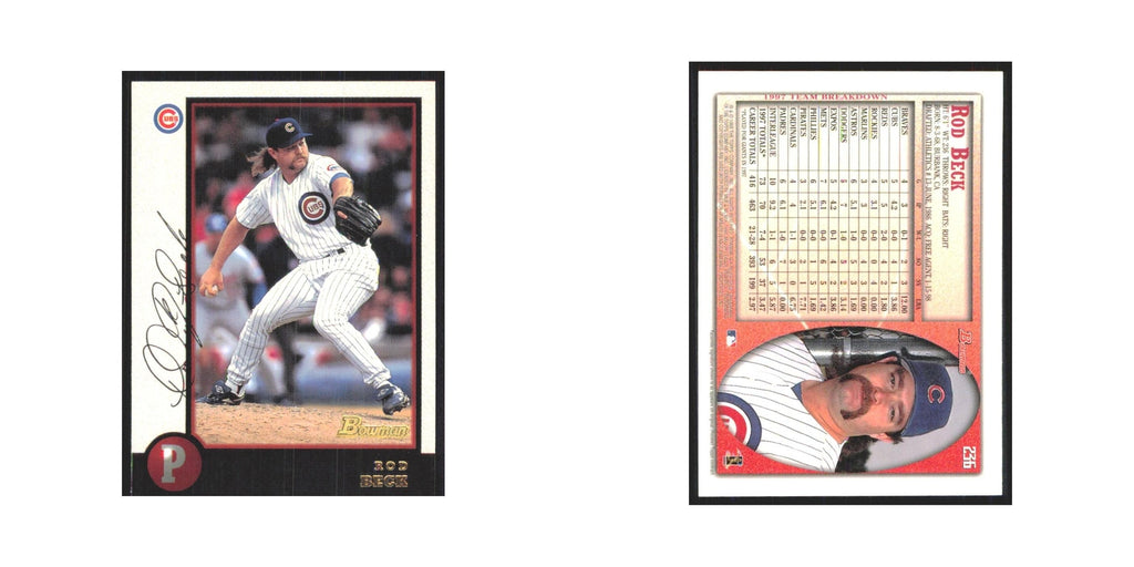 1998 Bowman Rod Beck Cubs #236