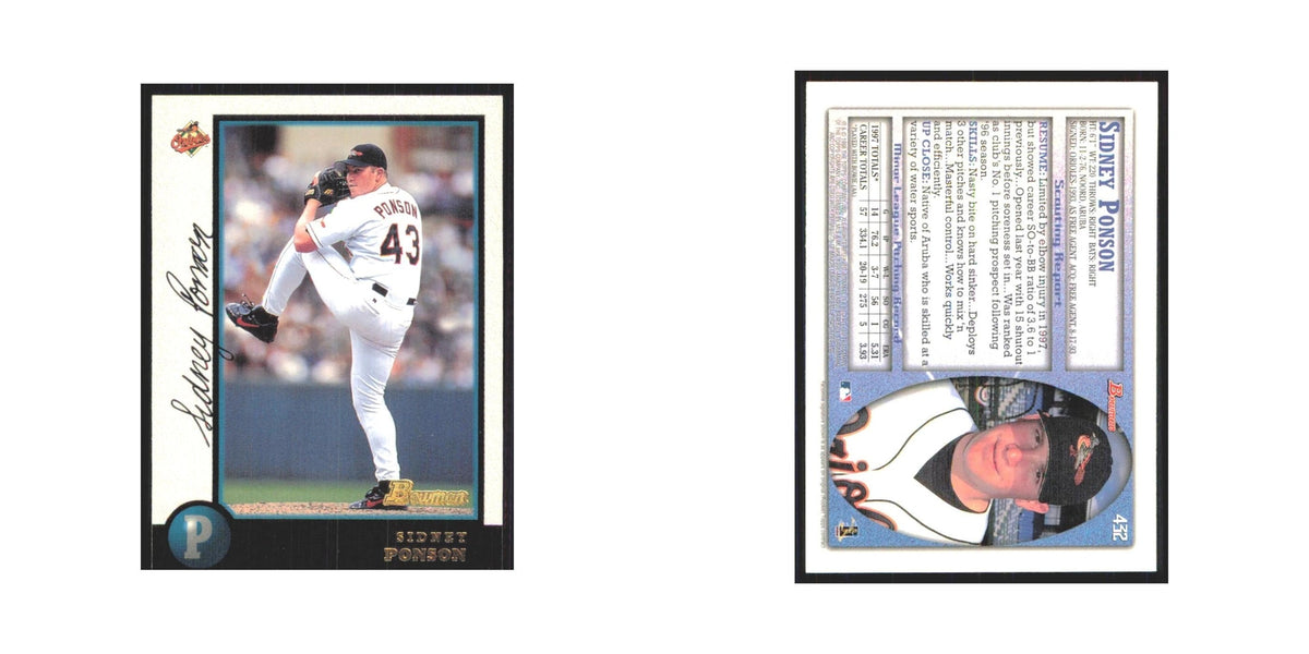1998 Bowman Sidney Ponson Orioles #432