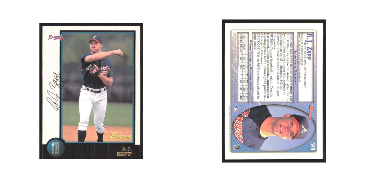 1998 Bowman A.J. Zapp Braves #340