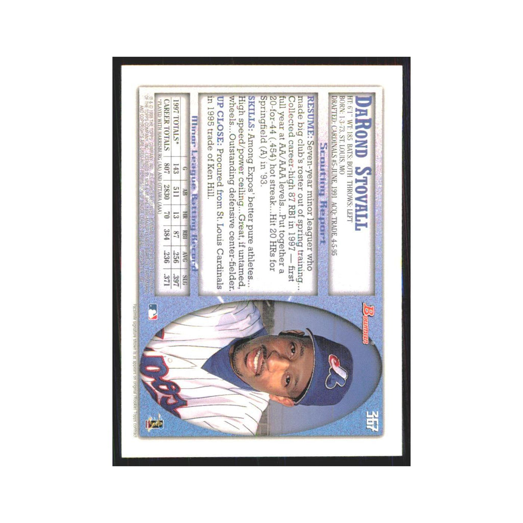 1998 Bowman DaRond Stovall Montreal Expos #367