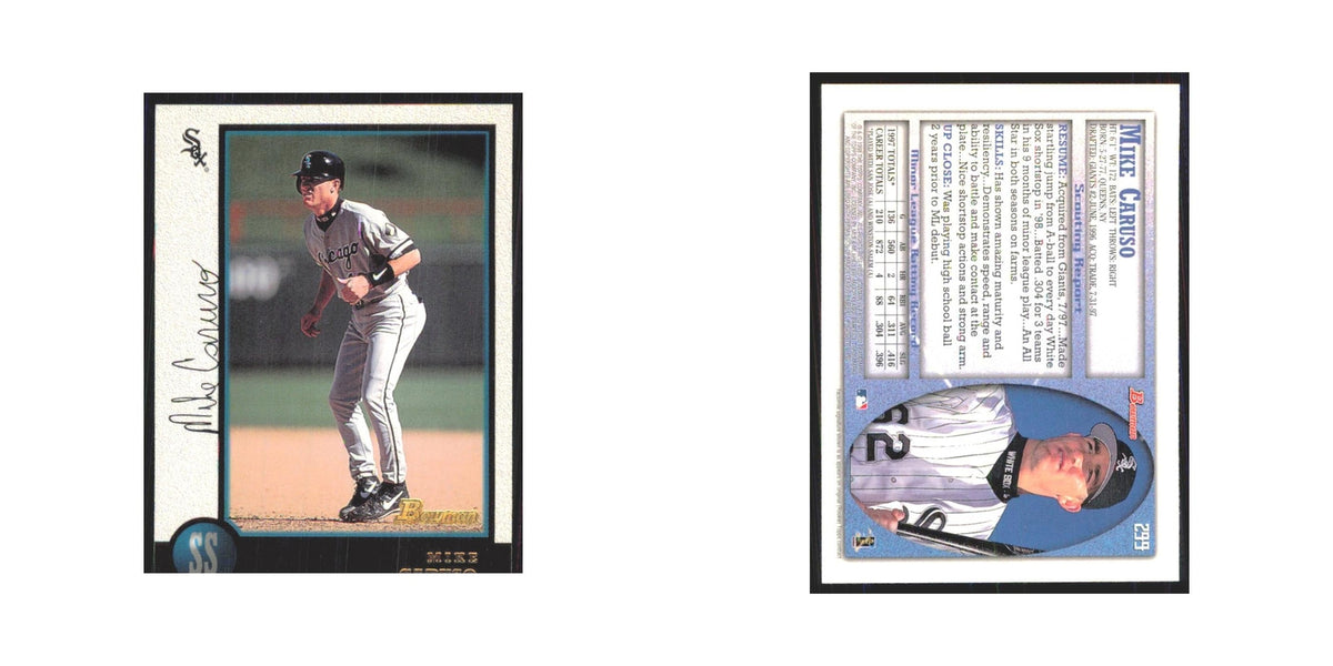 1998 Bowman Mike Caruso White Sox #299