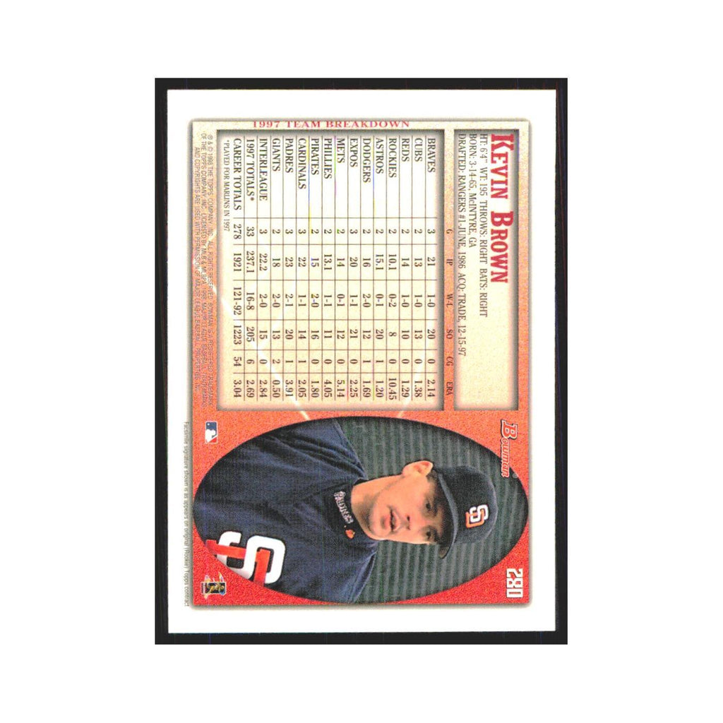 1998 Bowman Kevin Brown Padres #280