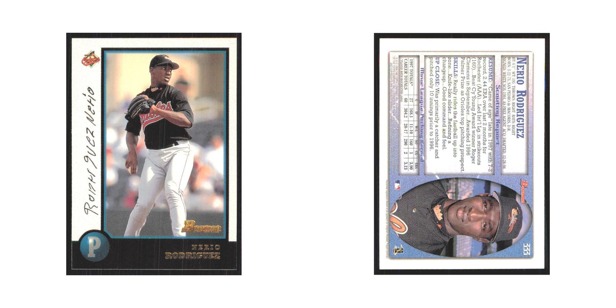 1998 Bowman Nerio Rodriguez Orioles #333