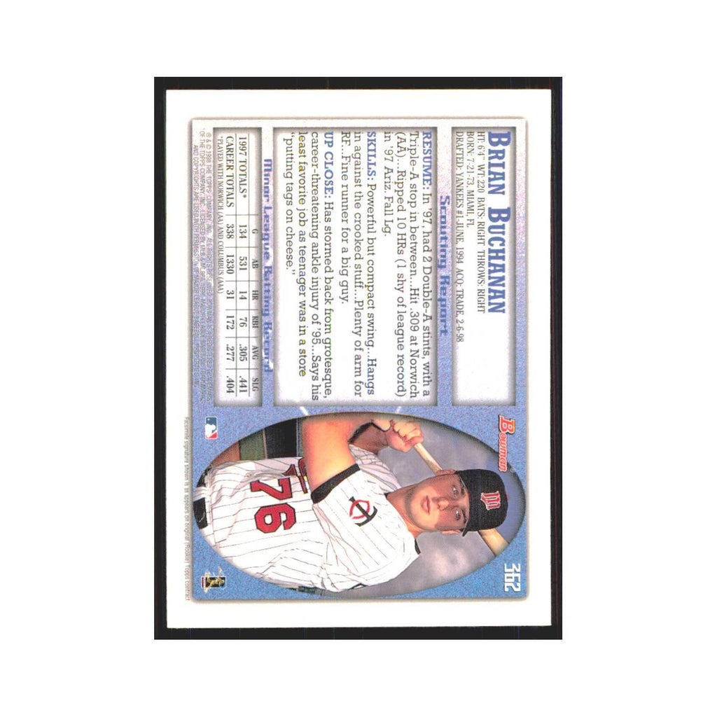 1998 Bowman Brian Buchanan Twins #362