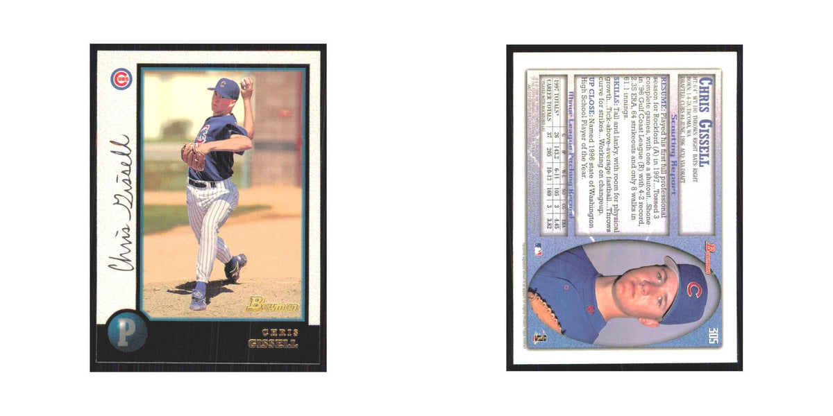 1998 Bowman Chris Gissell Cubs #305