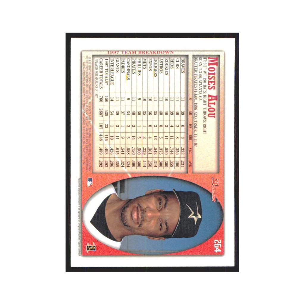 1998 Bowman Moises Alou Astros #264