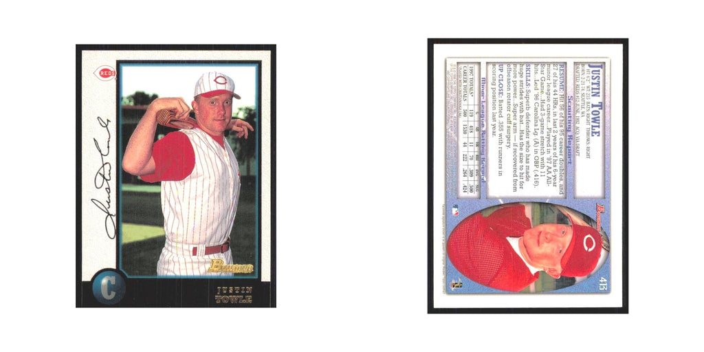 1998 Bowman Justin Towle Reds #413