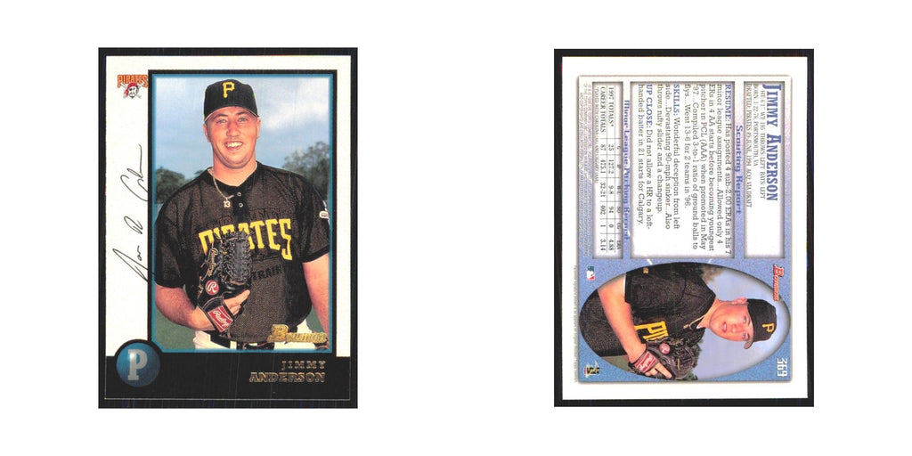 1998 Bowman Jimmy Anderson Pirates #369