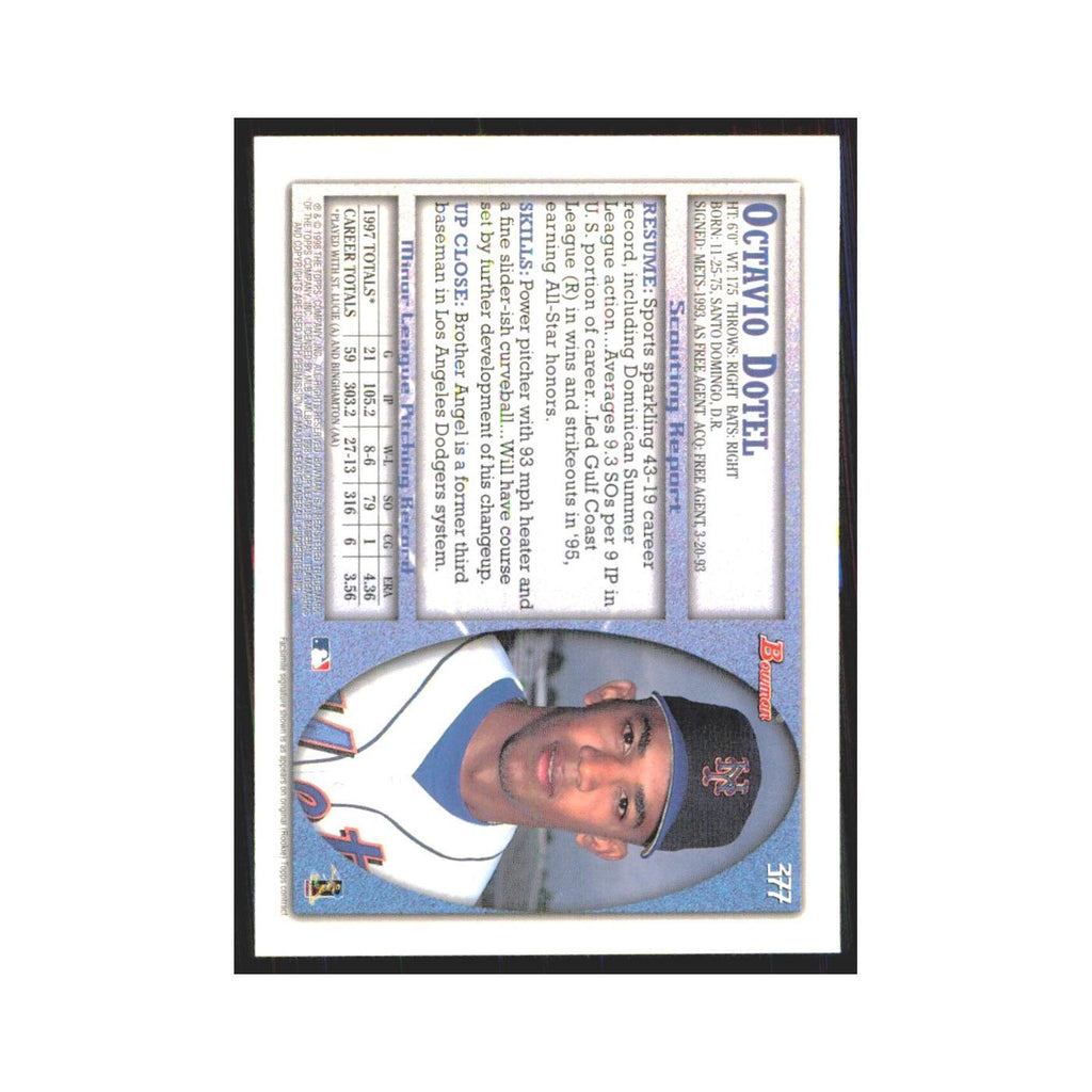 1998 Bowman Octavio Dotel Mets #377