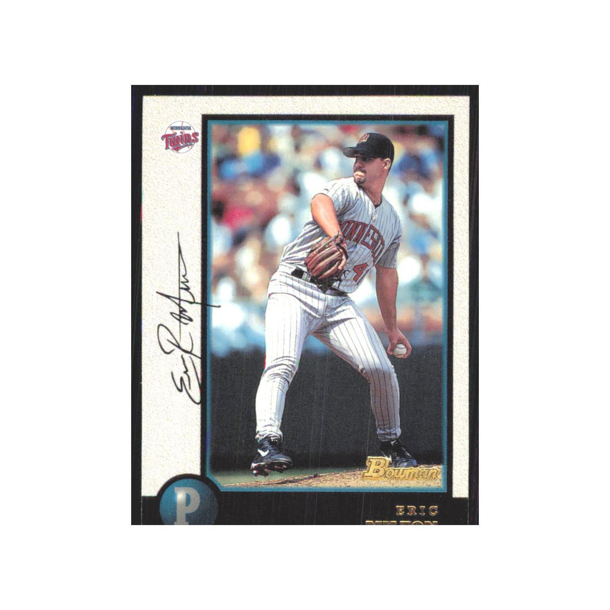1998 Bowman Eric Milton Twins #298