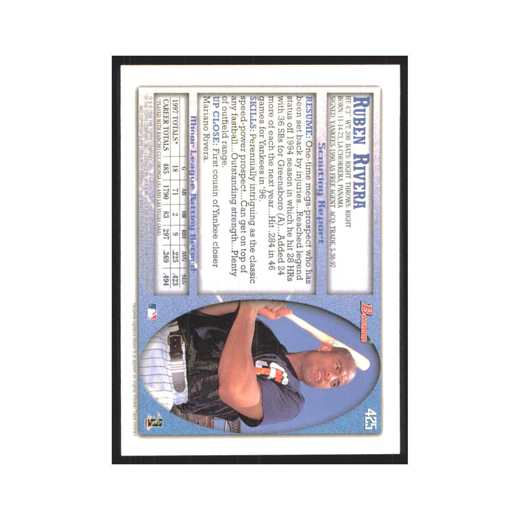 1998 Bowman Ruben Rivera Padres #425
