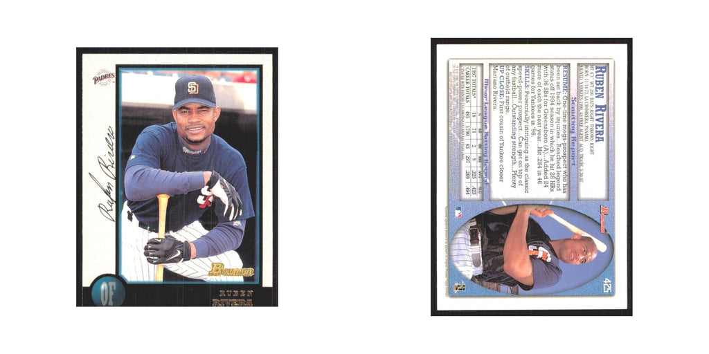 1998 Bowman Ruben Rivera Padres #425