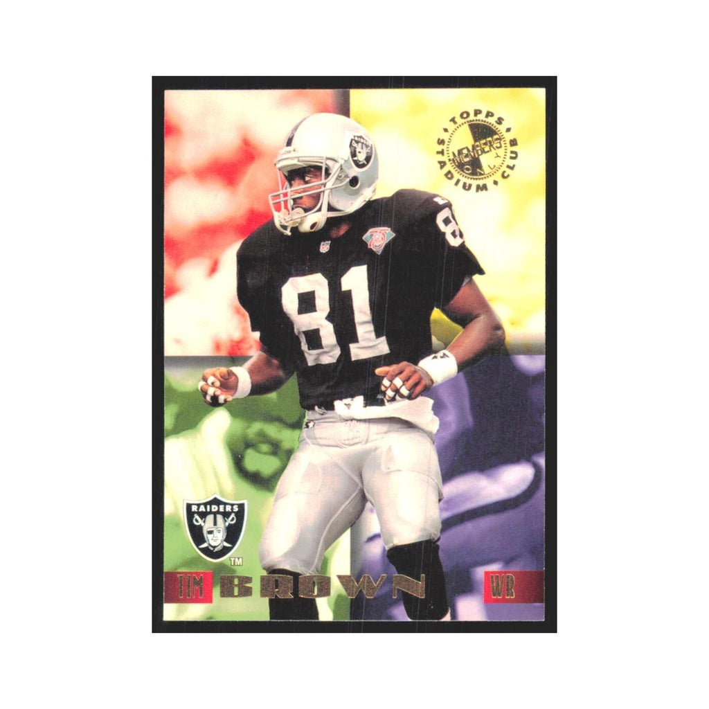 1995 Stadium Club Members Only Tim Brown Raiders #1