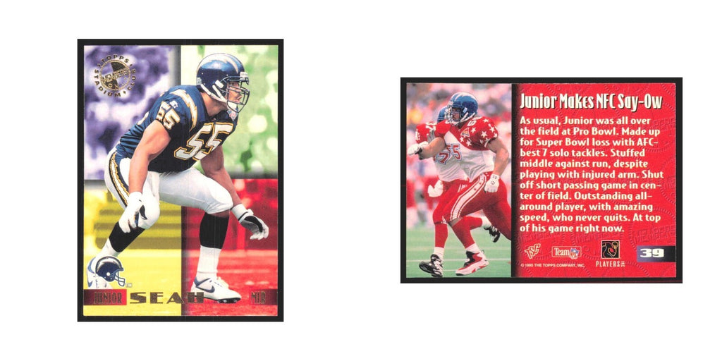 1995 Stadium Club Members Only Junior Seau San Diego Chargers #39