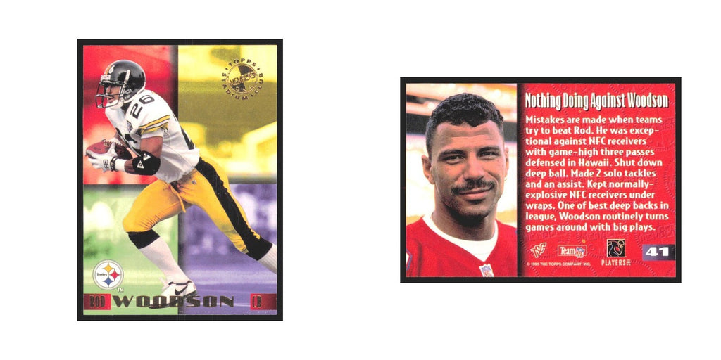 1995 Stadium Club Members Only Rod Woodson Steelers #41