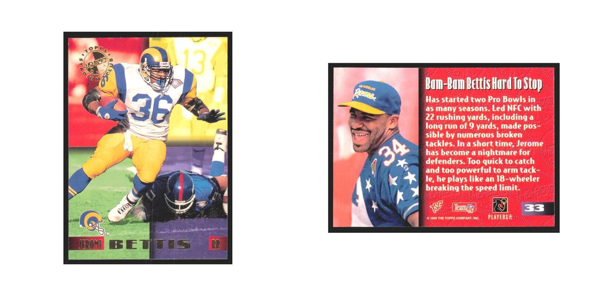 1995 Stadium Club Members Only Jerome Bettis St. Louis Rams #33