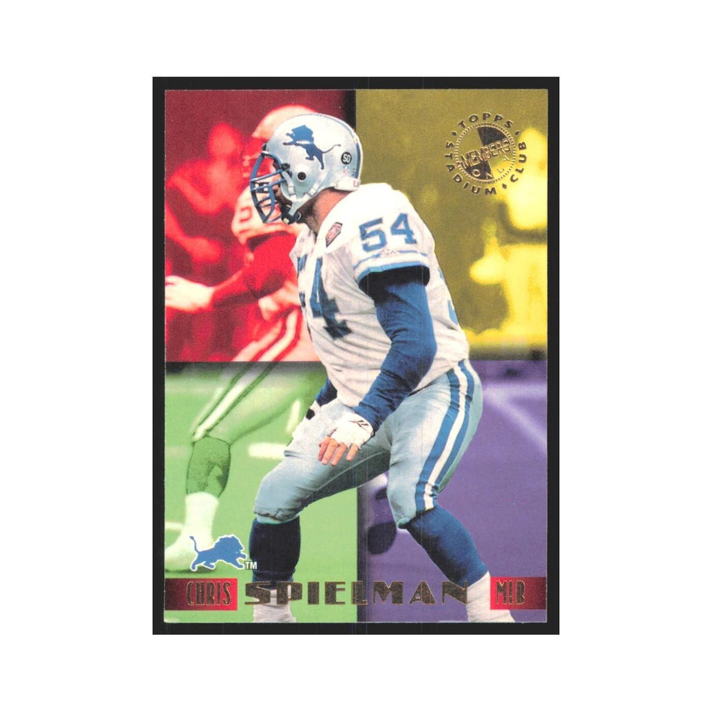 1995 Stadium Club Members Only Chris Spielman Lions #17