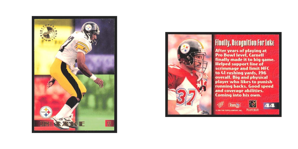1995 Stadium Club Members Only Carnell Lake Steelers #44