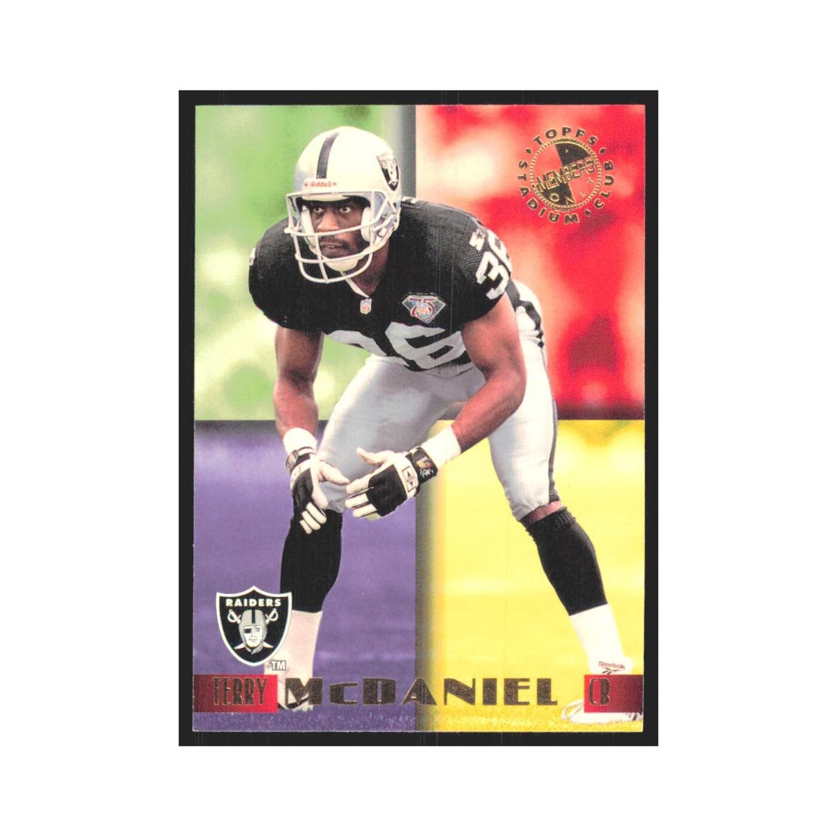 1995 Stadium Club Members Only Terry McDaniel Los Angeles Raiders #42