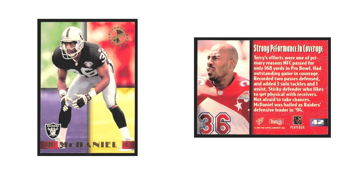 1995 Stadium Club Members Only Terry McDaniel Los Angeles Raiders #42