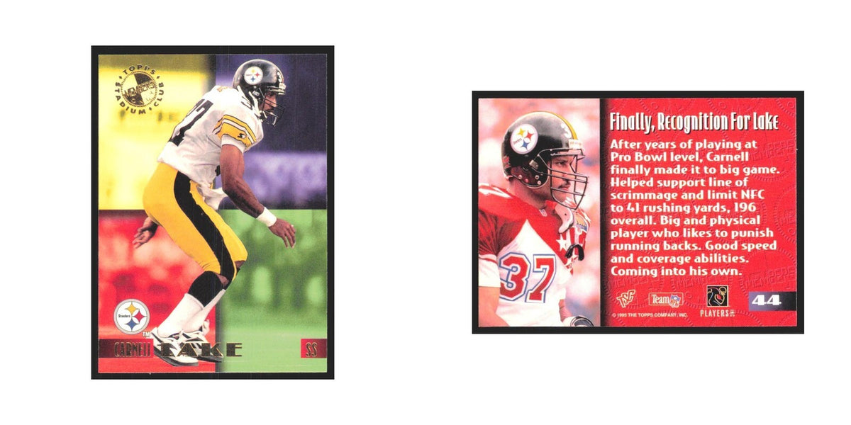 1995 Stadium Club Members Only Carnell Lake Steelers #44
