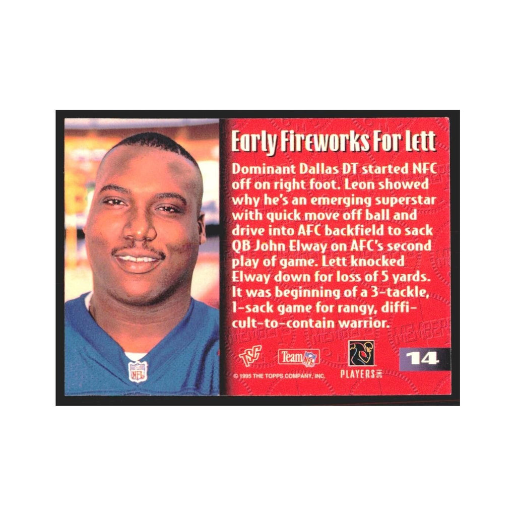 1995 Stadium Club Members Only Leon Lett Cowboys #14