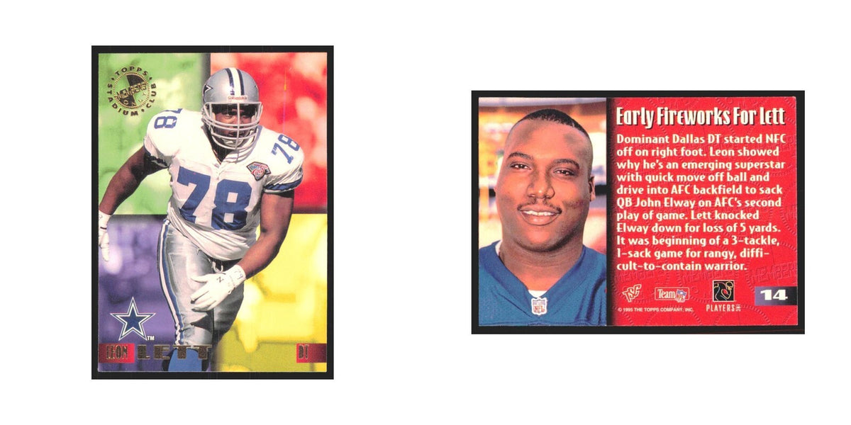 1995 Stadium Club Members Only Leon Lett Cowboys #14