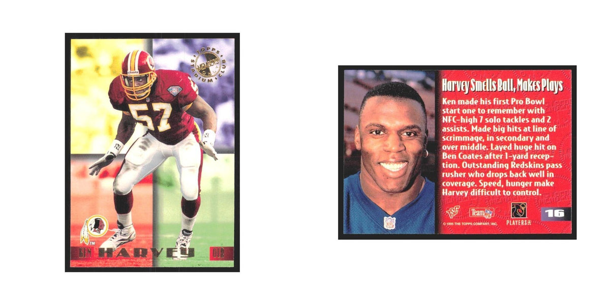 1995 Stadium Club Members Only Ken Harvey Redskins #16