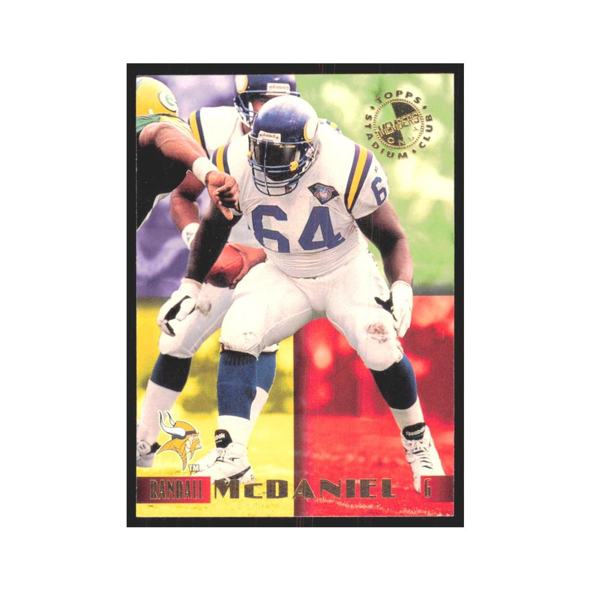 1995 Stadium Club Members Only Randall McDaniel Vikings #27
