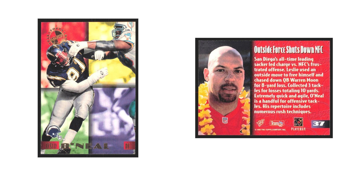 1995 Stadium Club Members Only Leslie O'Neal Chargers #37