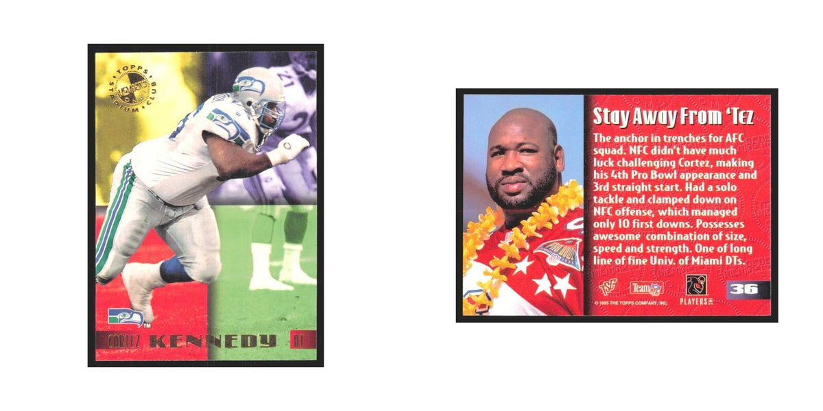 1995 Stadium Club Members Only Cortez Kennedy Seahawks #36