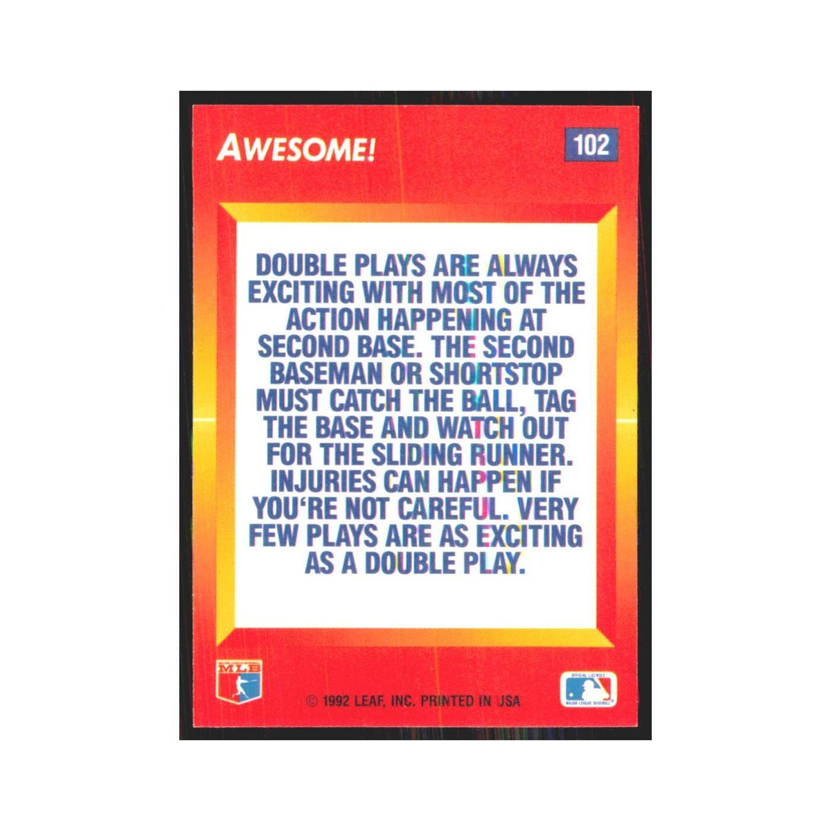 1992 Triple Play Double Play #102