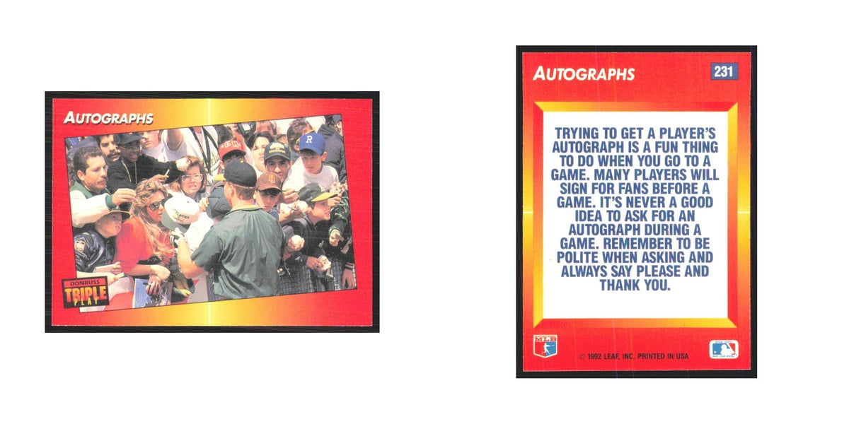 1992 Triple Play Autographs #231