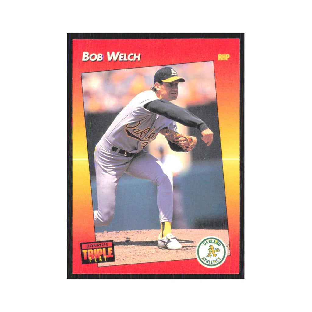 1992 Triple Play Bob Welch Athletics #124