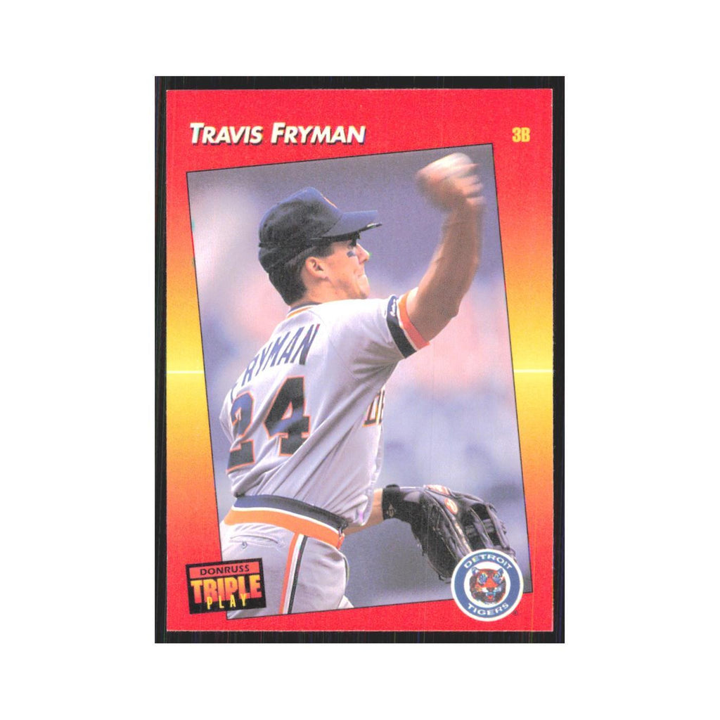 1992 Triple Play Travis Fryman Tigers #86