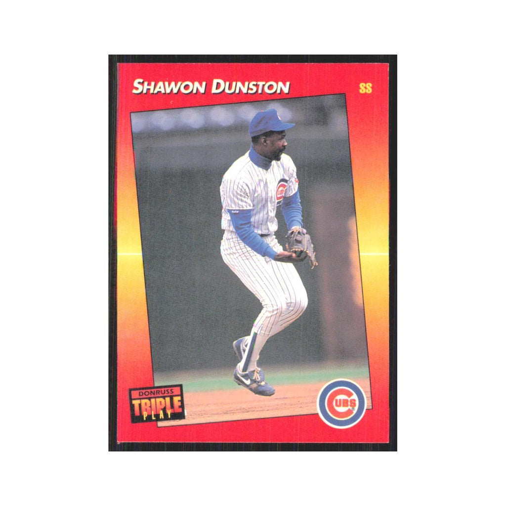 1992 Triple Play Shawon Dunston Cubs #160