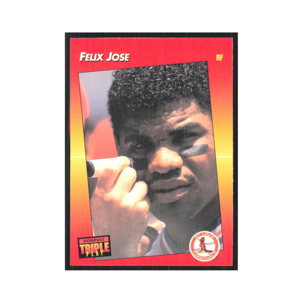 1992 Triple Play Felix Jose Cardinals #75