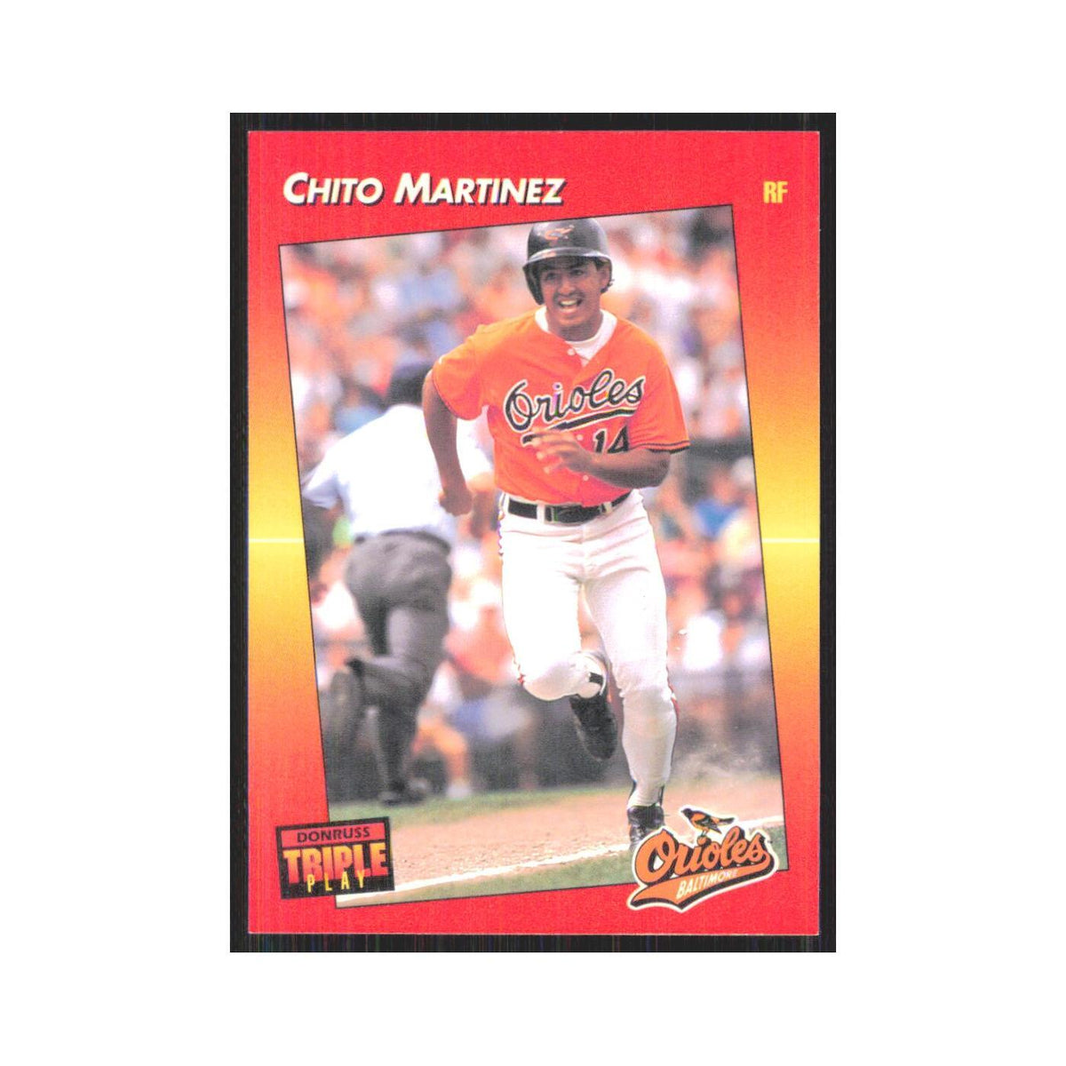 1992 Triple Play Chito Martinez Orioles #192