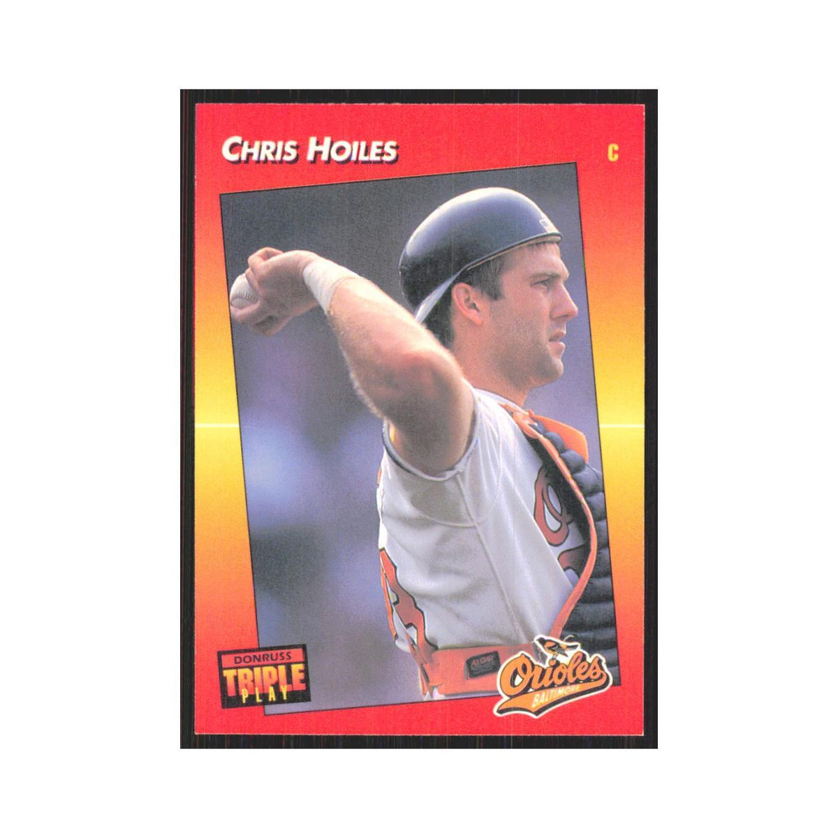 1992 Triple Play Chris Hoiles Orioles #256