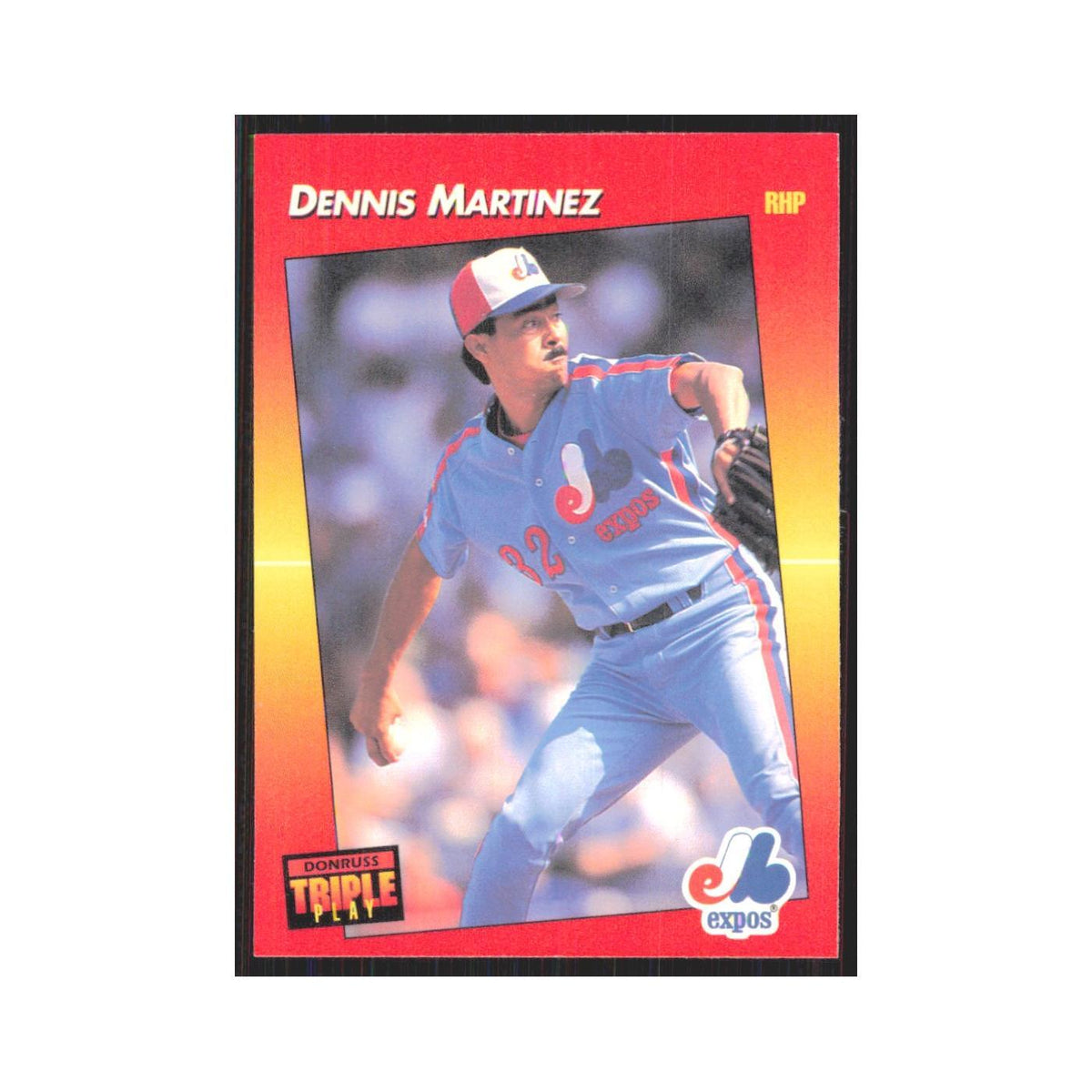 1992 Triple Play Dennis Martinez Montreal Expos #92