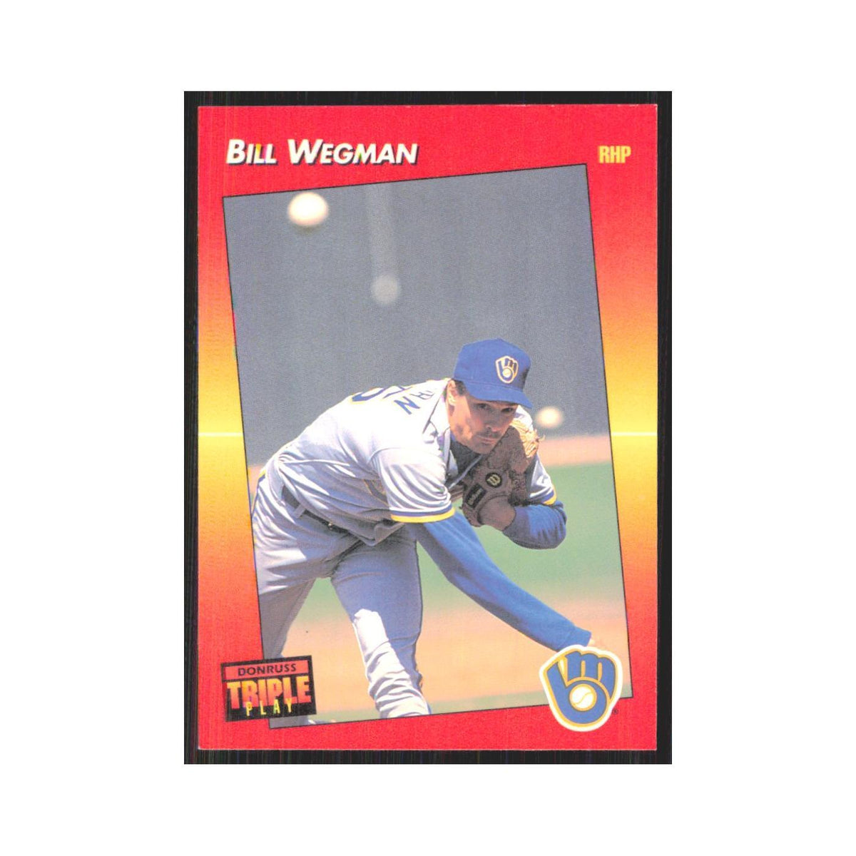 1992 Triple Play Bill Wegman Brewers #185