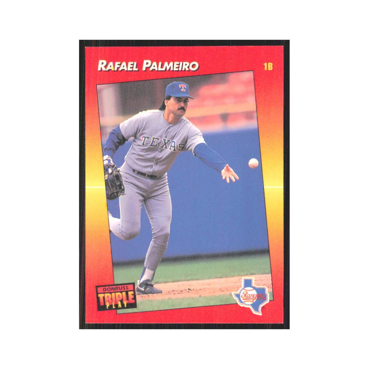 1992 Triple Play Rafael Palmeiro Rangers #183