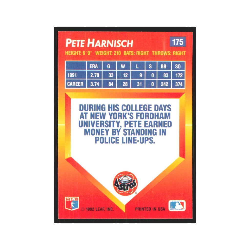 1992 Triple Play Pete Harnisch Astros #175