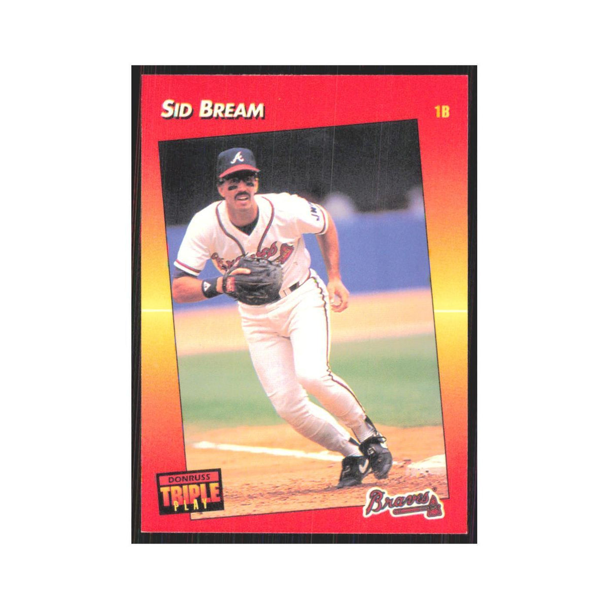 1992 Triple Play Sid Bream Braves #258