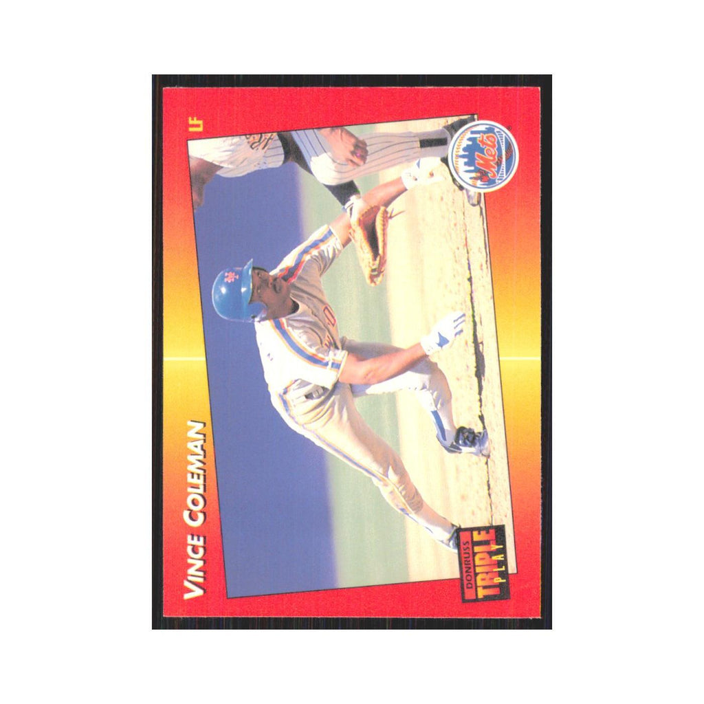 1992 Triple Play Vince Coleman Mets #208