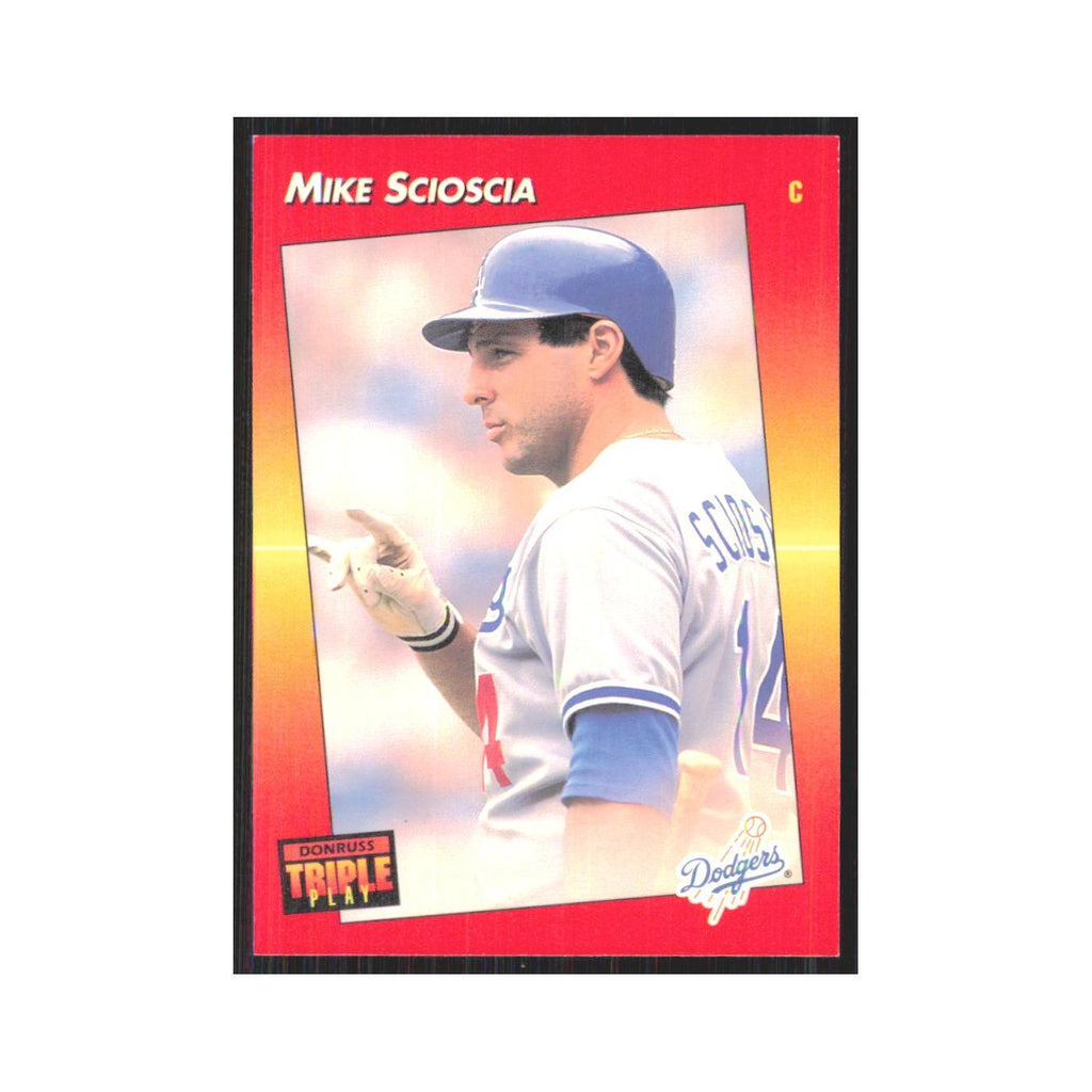 1992 Triple Play Mike Scioscia Dodgers #191