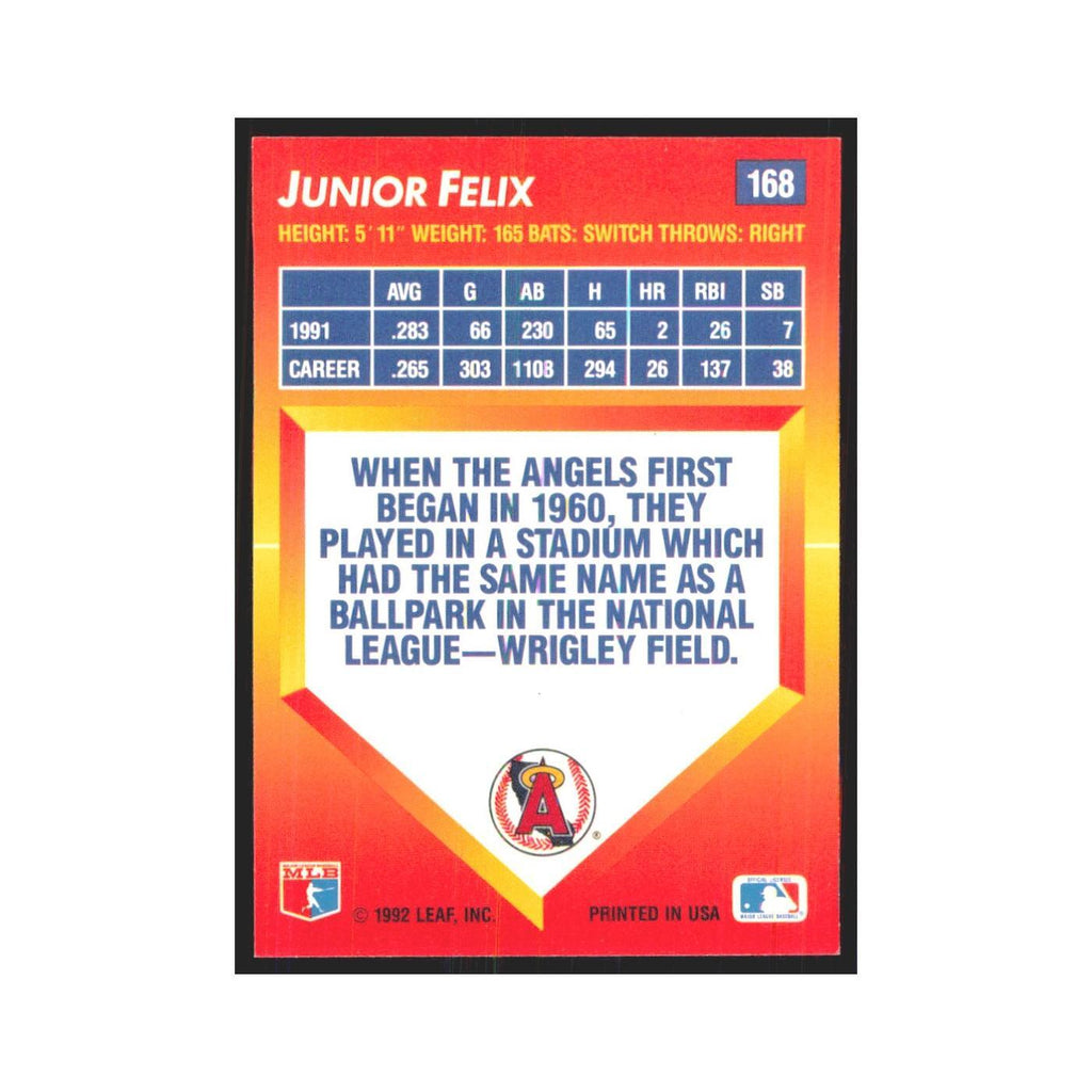 1992 Triple Play Junior Felix Angels #168