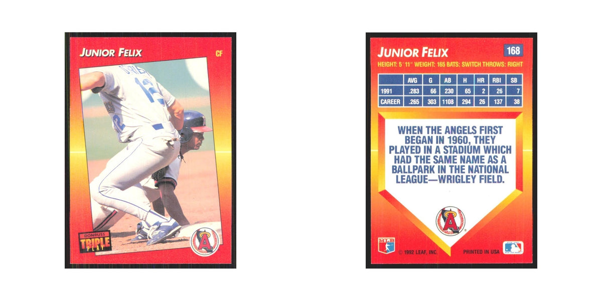 1992 Triple Play Junior Felix Angels #168
