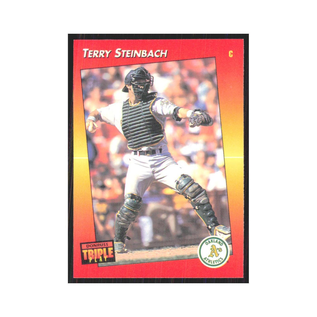 1992 Donruss Triple Play Terry Steinbach Athletics #10