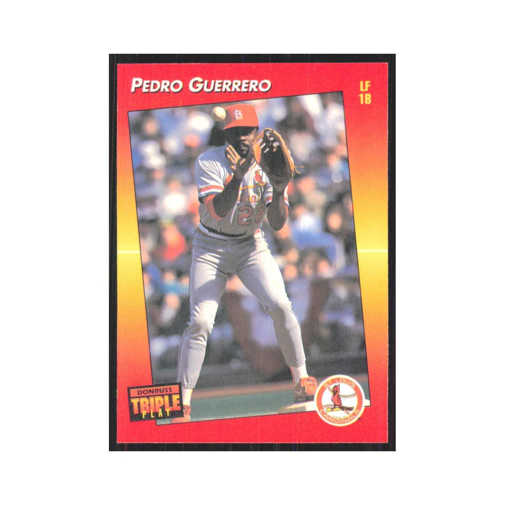 1992 Donruss Triple Play Pedro Guerrero Cardinals #9